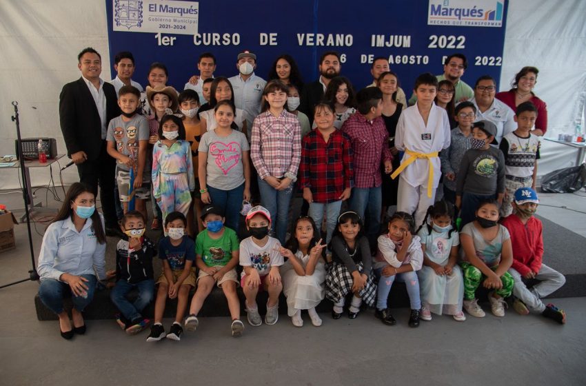  Concluye curso de verano del Instituto municipal de la Juventud de El Marqués