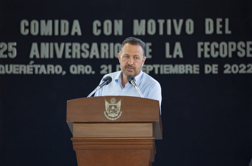  Celebra gobernador de Querétaro 25 Aniversario de la Fecopse