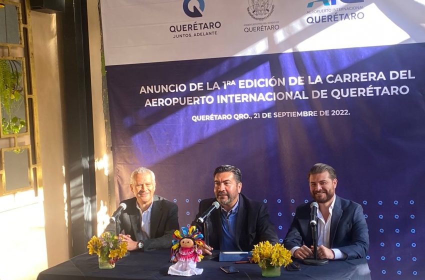  Anuncian 1ª edición de la Carrera del Aeropuerto Internacional de Querétaro