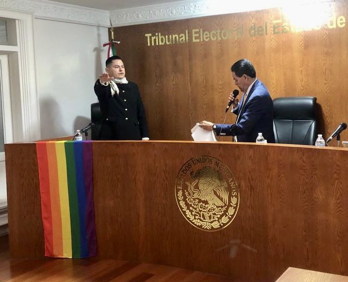  Ociel Baena se convierte en “primer Magistrade electoral No Binarie en América Latina”