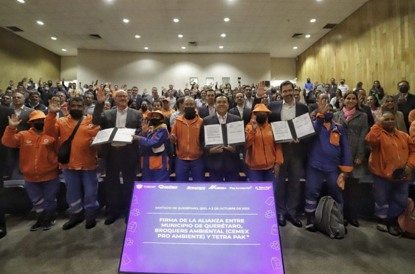  Reciclarán mensualmente más de 80 toneladas de tetrapak en el municipio de Querétaro