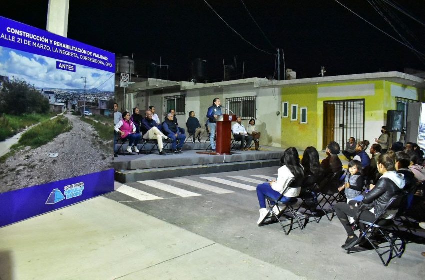  Entregan obras de urbanización en la colonia 21 de marzo