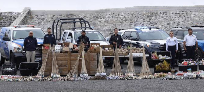  Decomisan mil 815 kg de pirotecnia en la Capital durante diciembre