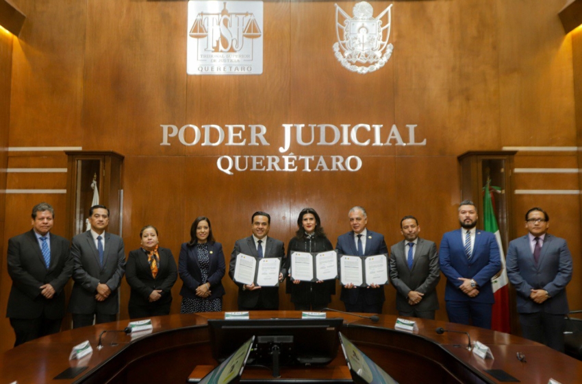  Acuerdan municipio de Querétaro y Poder Judicial agilizar mecanismos para la protección de personas