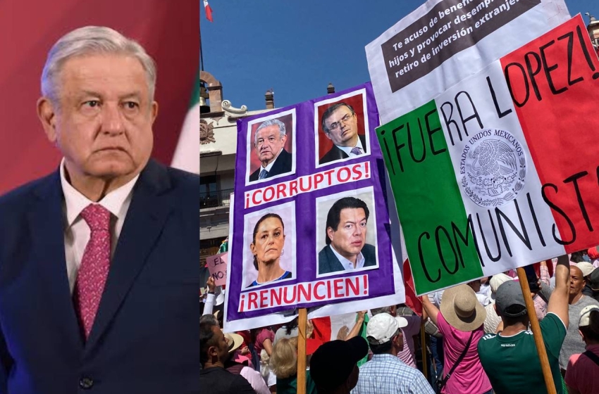  AMLO descalifica marcha rosa; “mapaches, fraudulentos y oligarcas electorales”, los llama