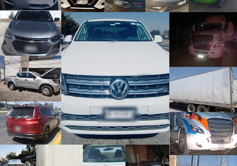  Policía Estatal recupera 17 vehículos robados