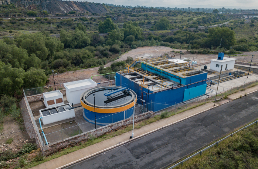  Supervisan obras en Planta de Tratamiento de Aguas Residuales de Saldarriaga, El Marqués