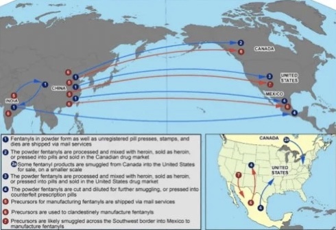  La ruta del fentanilo; de China al control de los cárteles en México