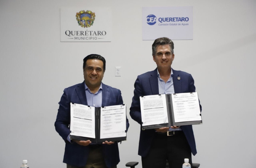  Formalizan municipio de Querétaro y CEA la dación en pago de saldos pendientes