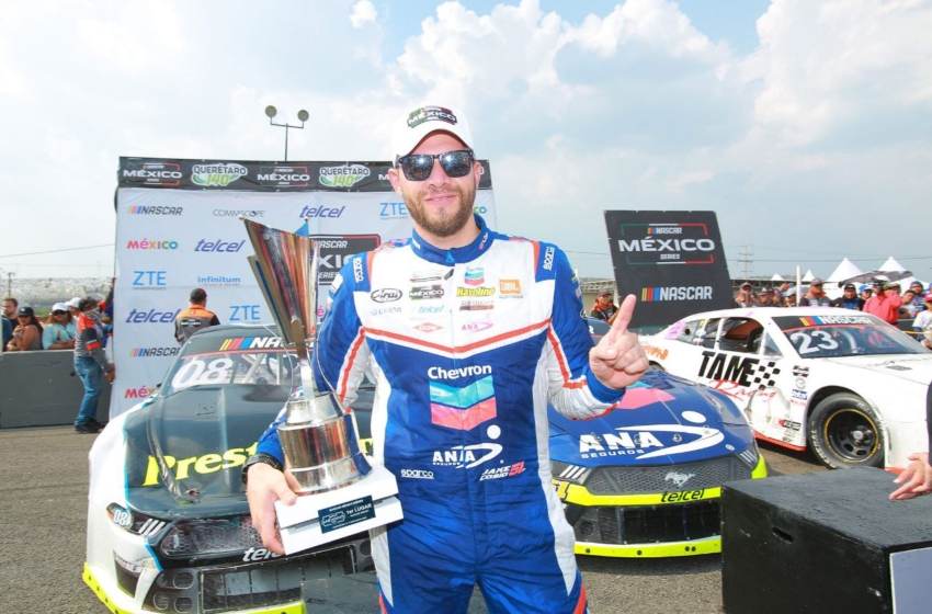  Jake Cosío obtiene su primer triunfo en la Nascar México en Querétaro