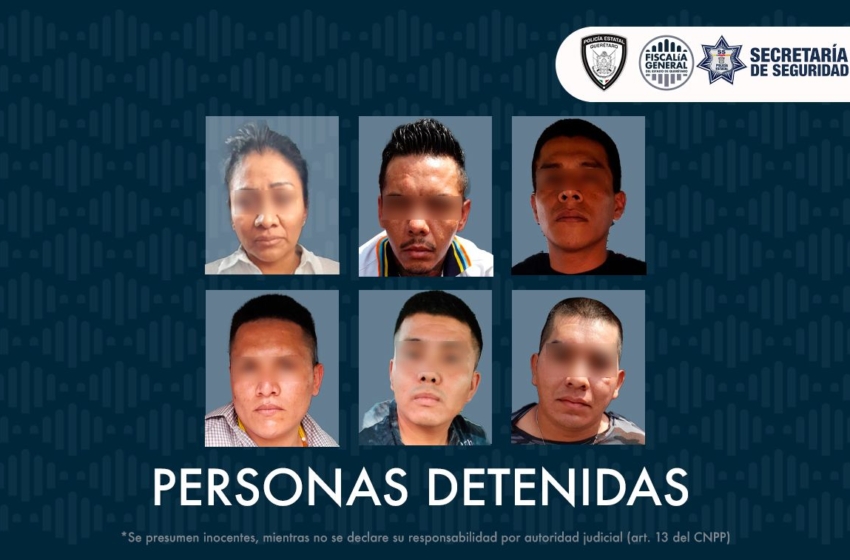  Detienen a 6 presuntos involucrados en asesinato en Antea; 2 son centroamericanos