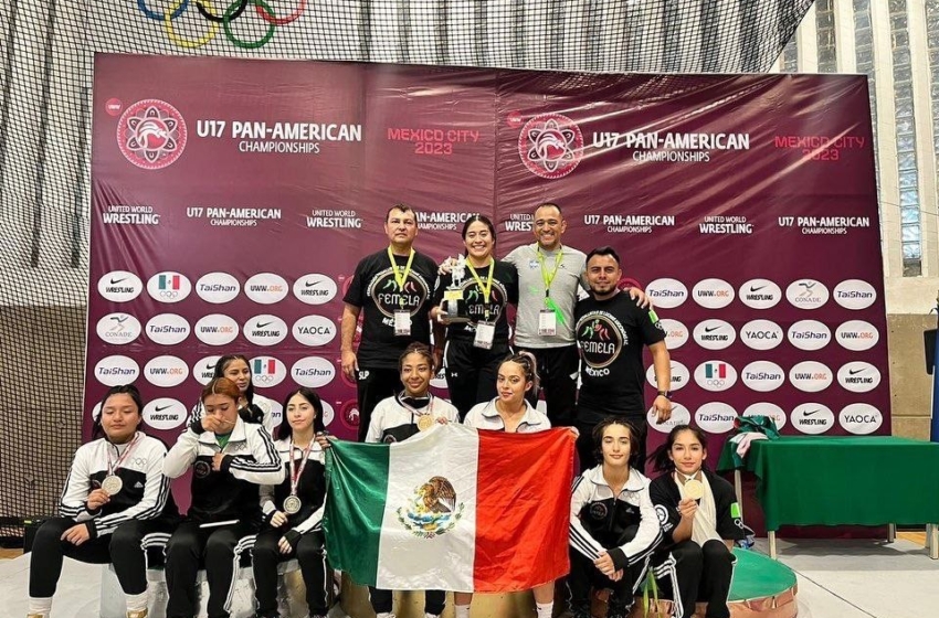  Queretanas obtienen medallas para México en Campeonato Panamericano de Lucha