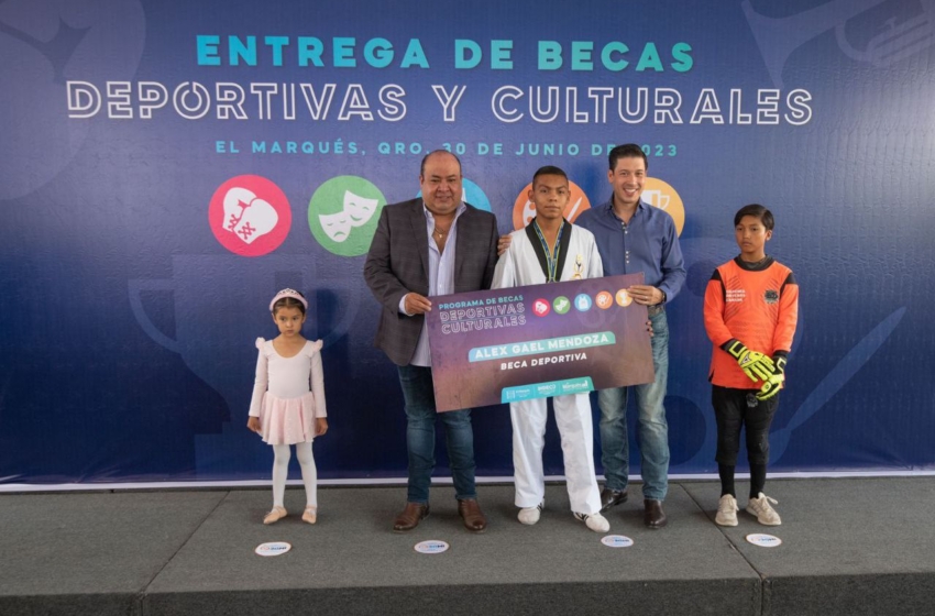  Entrega municipio de El Marqués becas deportivas y culturales a 555 beneficiarios