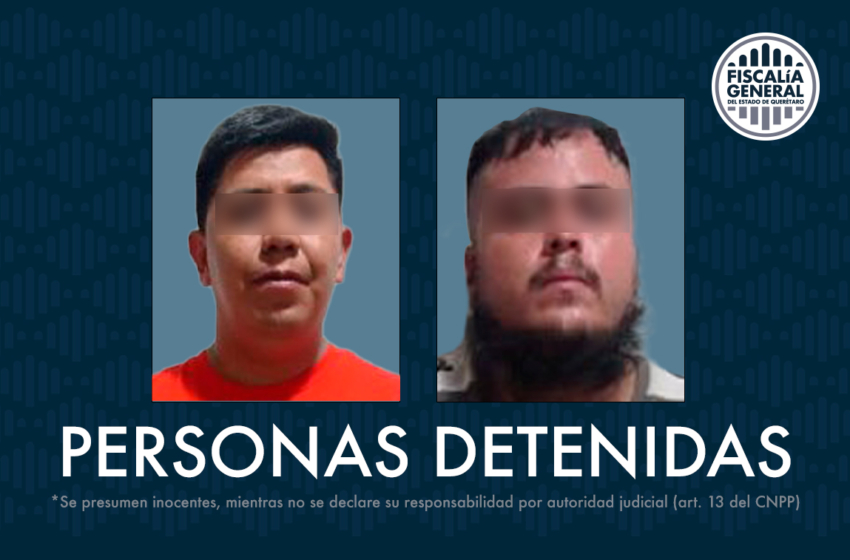  Detienen a dos personas por el robo de nómina en Landa de Matamoros