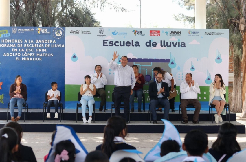  Municipio de San Juan del Río y Coca-Cola FEMSA implementan Programa Escuelas de Lluvia