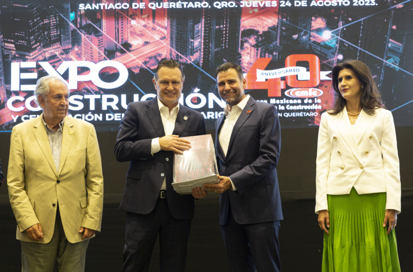  El gobernador reconoce que la Industria de la Construcción es fundamental para Querétaro