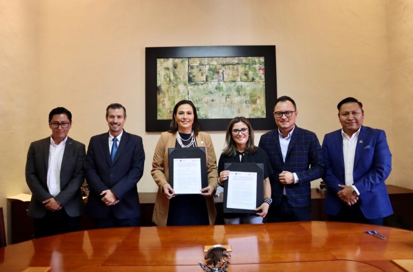  Firman convenio SEDEQ y Aeroclúster de Querétaro