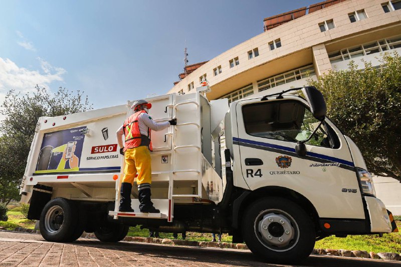  El primer vehículo híbrido para recolección de basura está en Querétaro