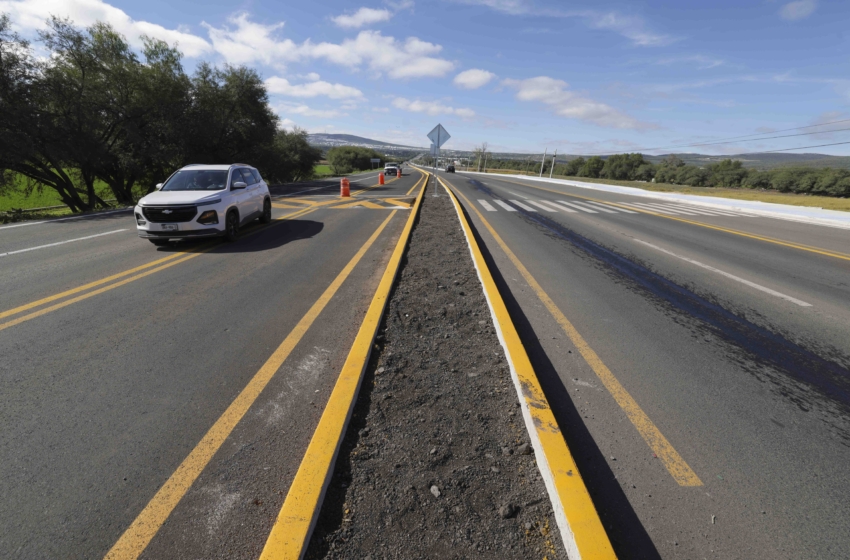  Modernizan carretera Querétaro-Chichimequillas