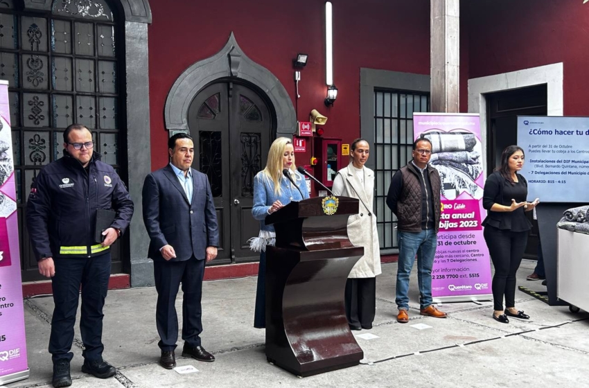  Querétaro capital busca repartir 30 mil cobijas: Arahí Domínguez