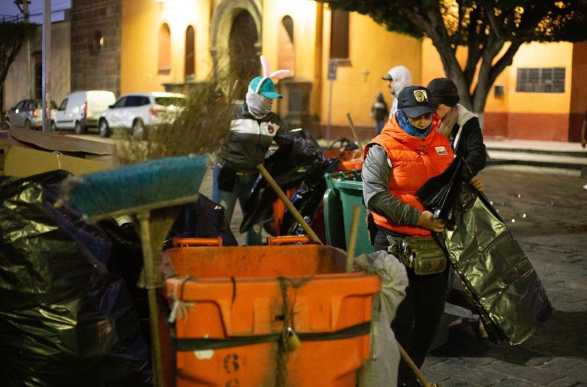  Retiran 3.5 toneladas de basura en Plaza Independencia: SJR