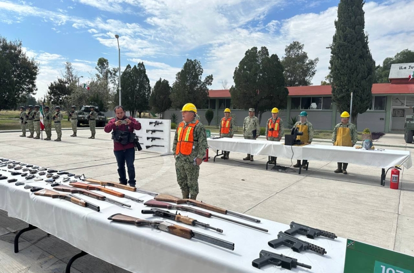  Destruirán un total de 327 armas en la 17ma Zona Militar