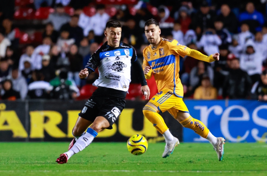  Con un gran partido de Fernando Tapia, Querétaro empata ante Tigres