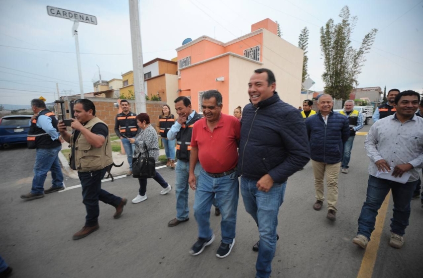  Entregan obras por más de un millón de pesos en la colonia Colibrí Banthí en San Juan del Río