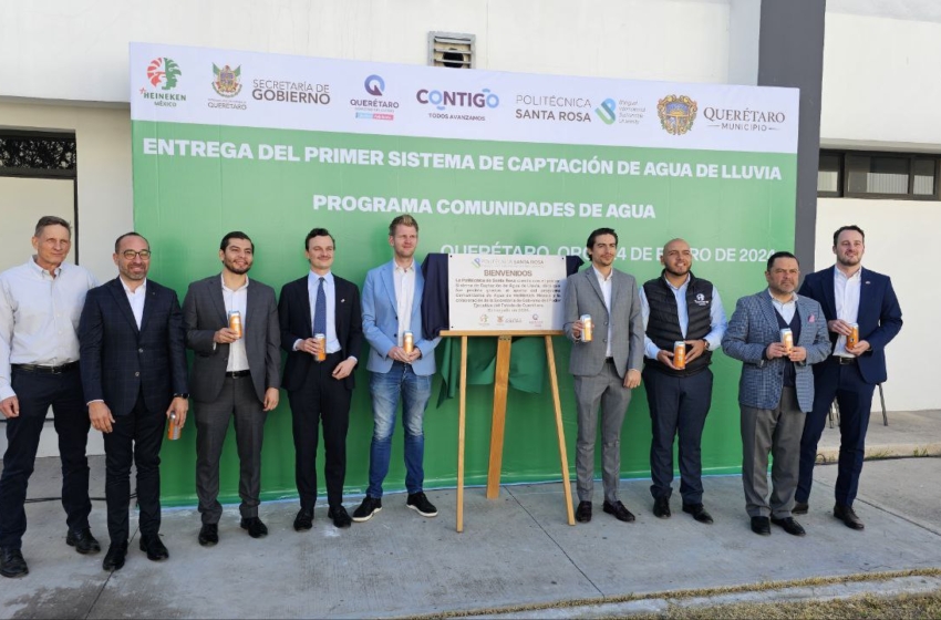  Arranca primer sistema de captación de agua de lluvia en Querétaro