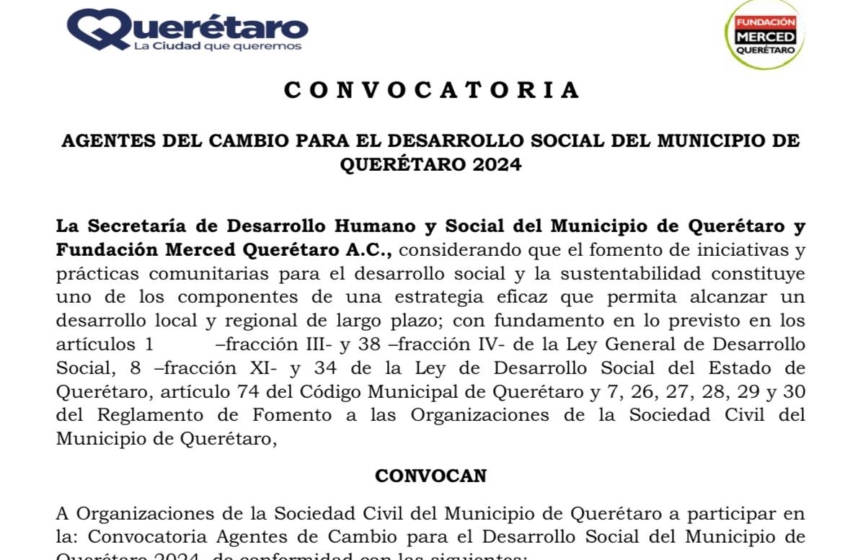  Abren convocatoria para beneficiar a organizaciones de la sociedad civil