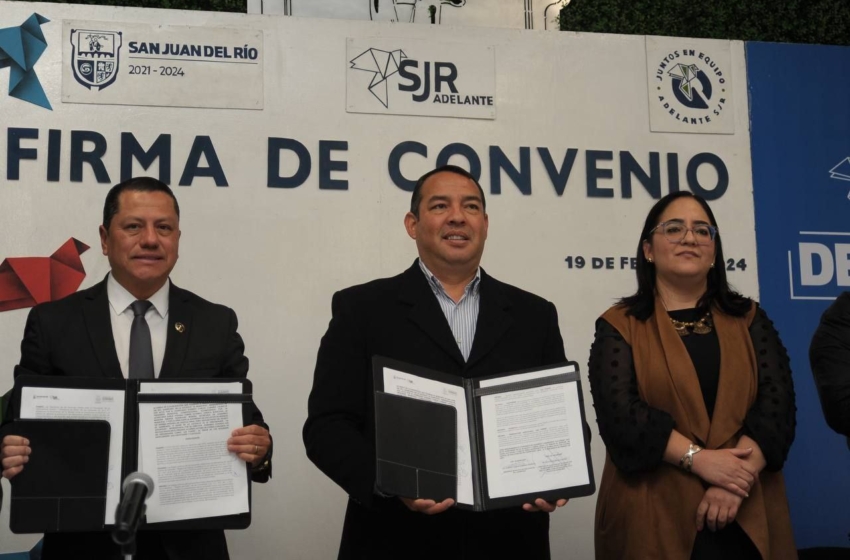  En San Juan del Río, firman convenio para atender a la niñez y adolescencias en contacto con la ley