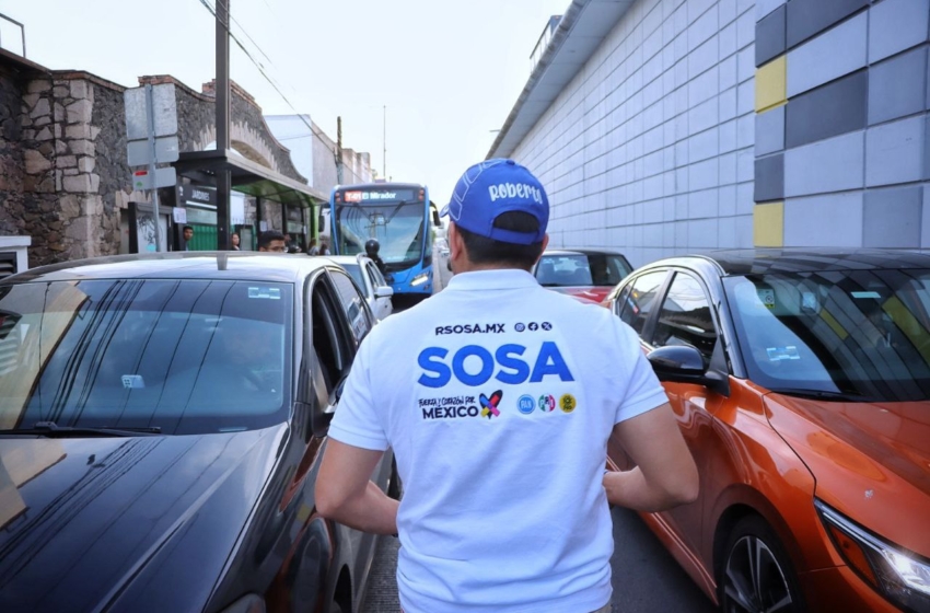  Continúa Roberto Sosa recorridos por las calles del Cuarto Distrito