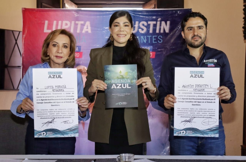  Murguía y Dorantes firman la “Agenda Azul” que garantiza agua para todos