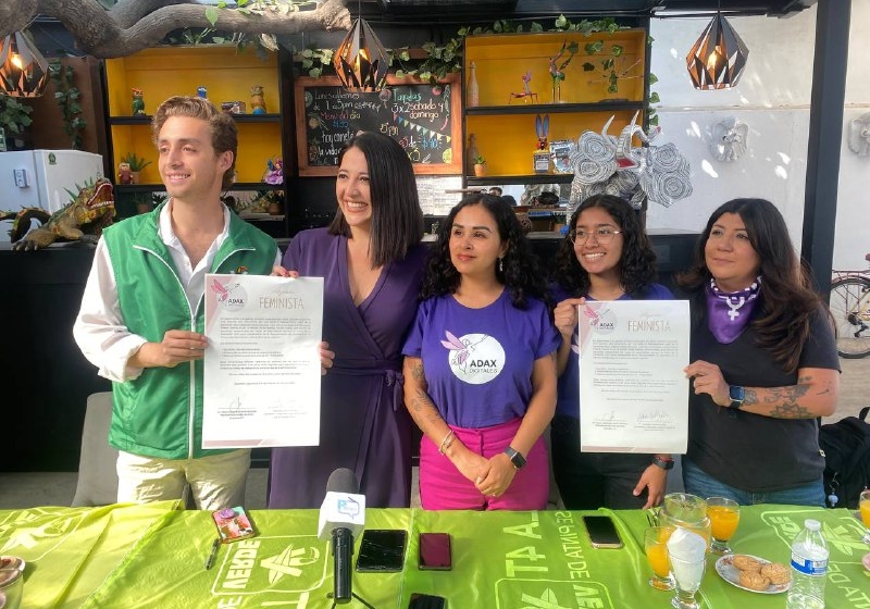  Candidatos del Verde firman ‘Agenda Adax’ contra la violencia de género