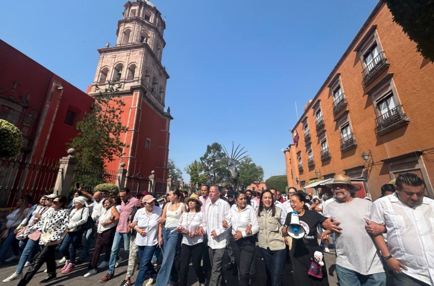  Morenistas y sindicalistas reviven manifestaciones por el Día del Trabajo en Querétaro