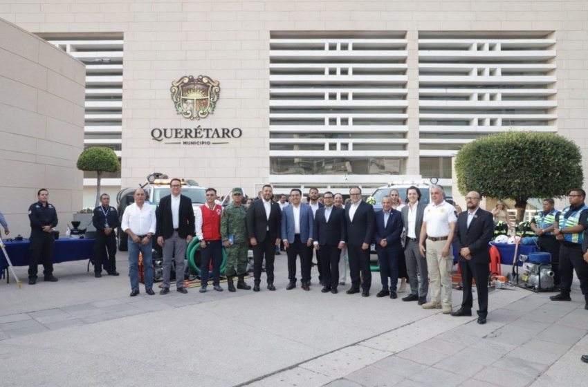  Municipio de Querétaro prepara trabajos para la Temporada de Lluvias de este 2024