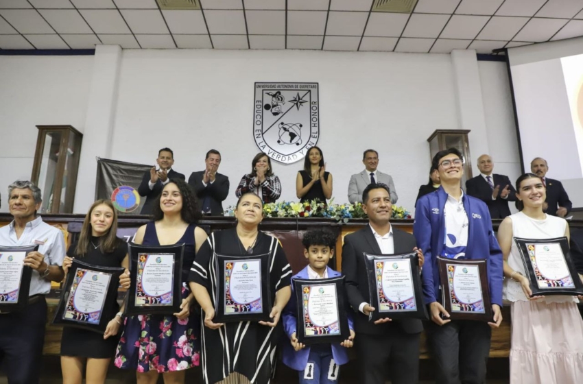  UAQ destaca el talento de atletas y deportistas destacados de Querétaro