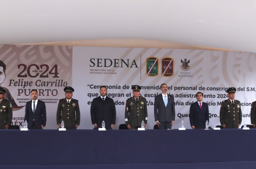  Inician 108 conscriptos Servicio Militar Nacional en Querétaro