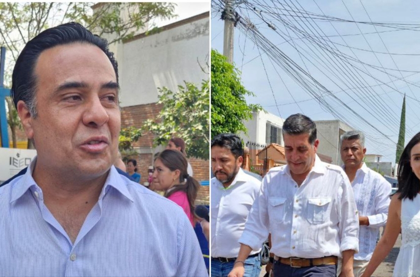  ¡A asolearse! Chema Tapia y Luis Nava esperan dos horas para poder emitir su voto