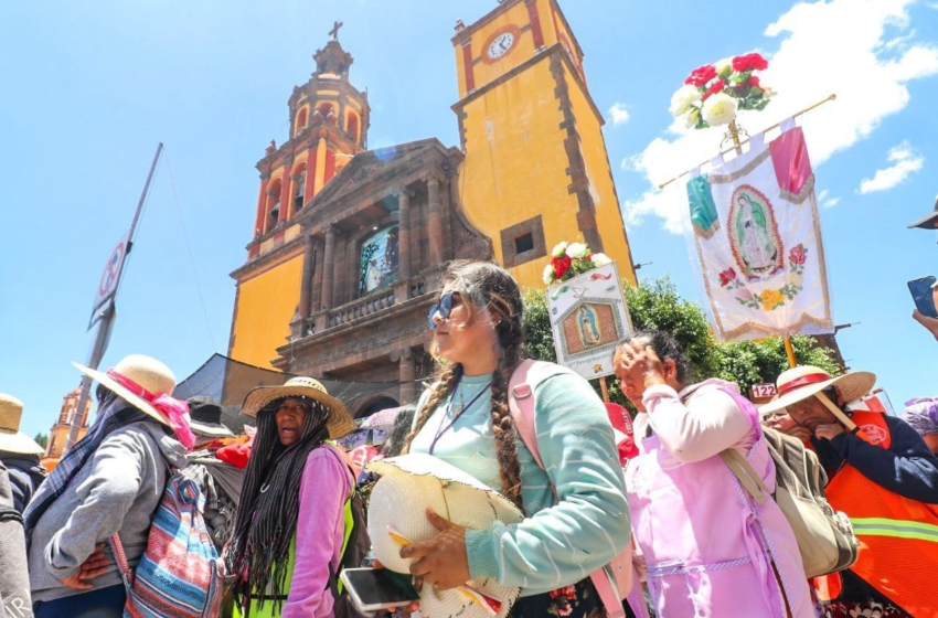  Llega Peregrinación a Pie de Querétaro al Tepeyac 2024 a San Juan del Río