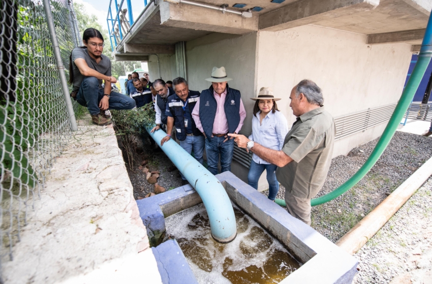  Claudia Martínez supervisa saneamiento del Río Querétaro y Planta tratadora en El Marqués