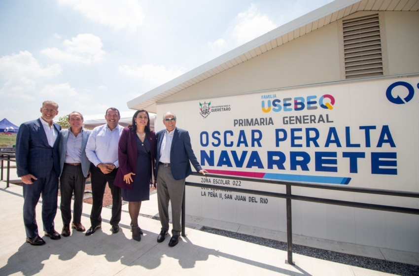  Gobierno Estatal, Municipal y Grupo GMI entregan e inauguran nueva primaria en San Juan del Río