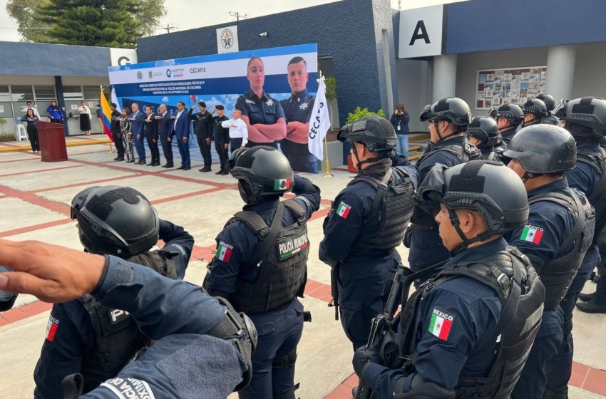  Policía queretana es capacitada por la Policía Nacional de Colombia