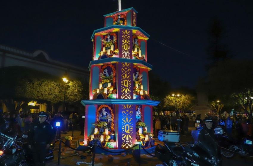  Dedican Altar de Muertos Monumental a policías estatales