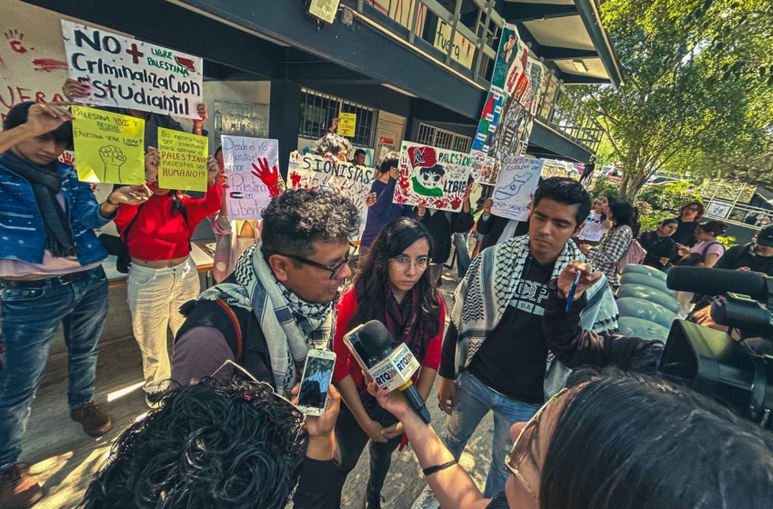  Estudiantes de la UAQ, propalestinos, denuncian presunta detención tras evento de ONU-Hábitat