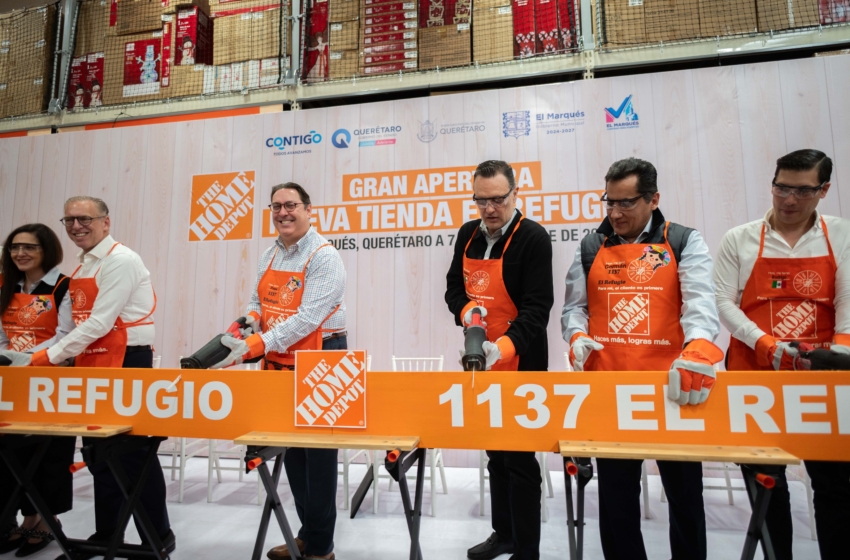  Con 414 mdp inauguran nueva sucursal de The Home Depot