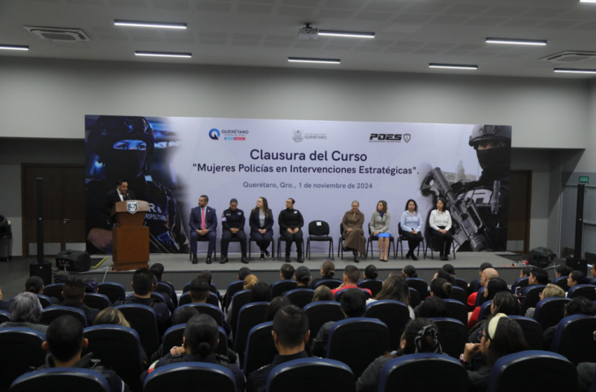  SSC encabeza clausura de curso de mujeres policías en intervenciones estratégicas