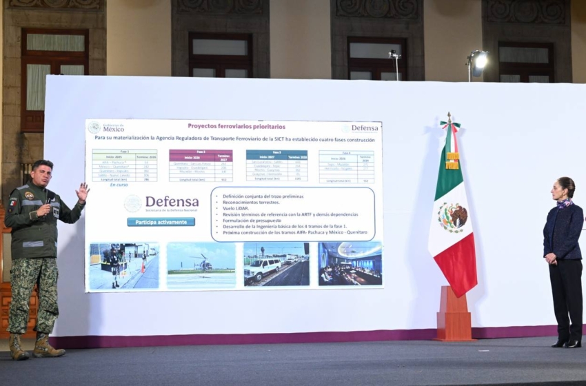  Querétaro, eje ferroviario del nuevo sistema de trenes en México impulsado por Sheinbaum