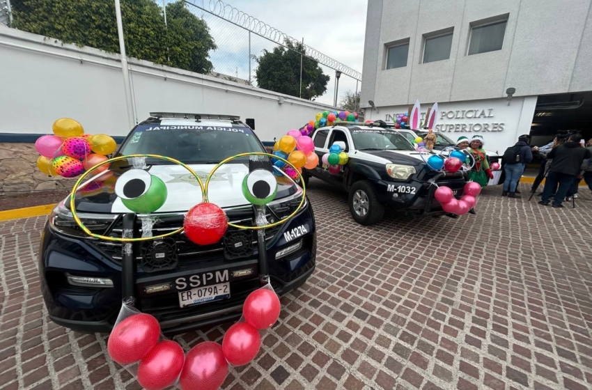  “Entregamos sonrisas”: Policía Municipal reparte 4 mil 762 juguetes no bélicos a infancias de Querétaro