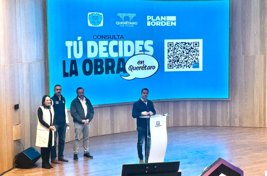  FeliFer Macías presenta ‘Tú decides la obra en Querétaro’, una consulta ciudadana “histórica”